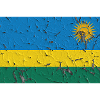 Ruanda als Flagge