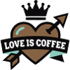 Kaffee Herz Krone Logo