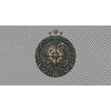 Steampunk Kompass-Zahnrad-Emblem