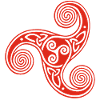 Keltisches Stammessymbol (Rot)