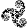 Keltisches Stammessymbol (Schwarz)