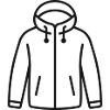 Shell Jacket Line Icon