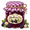 Selbstgemachte Marmelade Brombeere