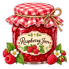 Selbstgemachte Marmelade Himbeere