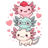 Axolotl, Süß, Kawaii