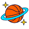 Basketball-Umlaufbahn