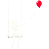 Rotes Ballonskelett