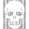 Skull ASCII-Kunstdesign