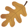Herbst-Eichenblatt-Silhouette