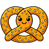 Lächelnde Brezel