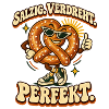 Salzig. Verdreht. Perfekt. Lustige Brezel