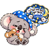 Schlummer-Koala mit Sternennacht