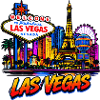 Neon-Las-Vegas Skyline Kunst