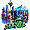 Seattle Neon Skyline