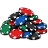Pokerchips Pyramide Motiv