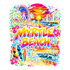 Myrtle Beach Neon Graffiti Strand