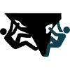 Boulderer Felsen Silhouette