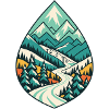 Teardrop Berglandschaft