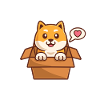 Shiba Inu Karton Pyjama