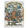 Handwerker Skelett Baustelle Passt Wackelt 