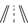 Straßenlinien-Symbol