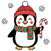Pinguin mit Bommelmütze – Ugly Christmas