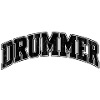 Drummer Arc Distressed Schrift