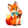 Fuchs mit Funkenflamme