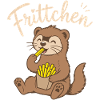Frittchen - Frettchen mit Fritten - Pommes Frites