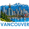 Vancouver Skyline Bergpanorama