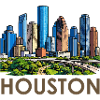 Houston Skyline Stadtlandschaft