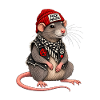 Fuck Nazis Punk Ratte