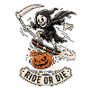 Skelett Skateboard Halloween