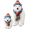 Regenbogenbär mit Schal