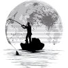 Moonlight Fishing Graphic