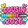 Cousin wird 2026 laden – süße Ankündigung