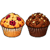 Muffin-Duo Himbeer Schoko