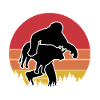 Sasquatch Stier Retro-Look