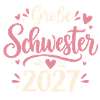 Große Schwester 2027 Babyankündigung Geschenk