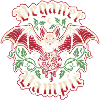 Veganer Vampir Fledermaus - Gothic Granatapfel