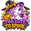 Einhorn Halloween Spruch