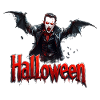 Vampir Halloween Druck Dracula