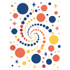 Bunte Spirale aus Punkten