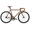 Fixie Bike braun