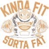 Kinda Fit Panda hebt Gewichte