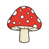 Fliegenpilz Pop-Art