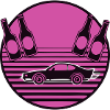 Retro Auto Bier Logo
