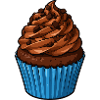Kakao Cupcake mit Schoko Topping