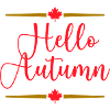 Hello Autumn Kalligrafie