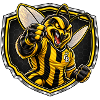 Hummel-Krieger Schildmaskottchen
